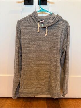 Johnnie-O Terry Cloth California Nixon Light Grey Men’s Hoodie Size Medium